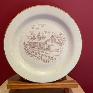 French Stoneware Plate - Va Au Lave-Vaisselle Coree Collection Manoir.
